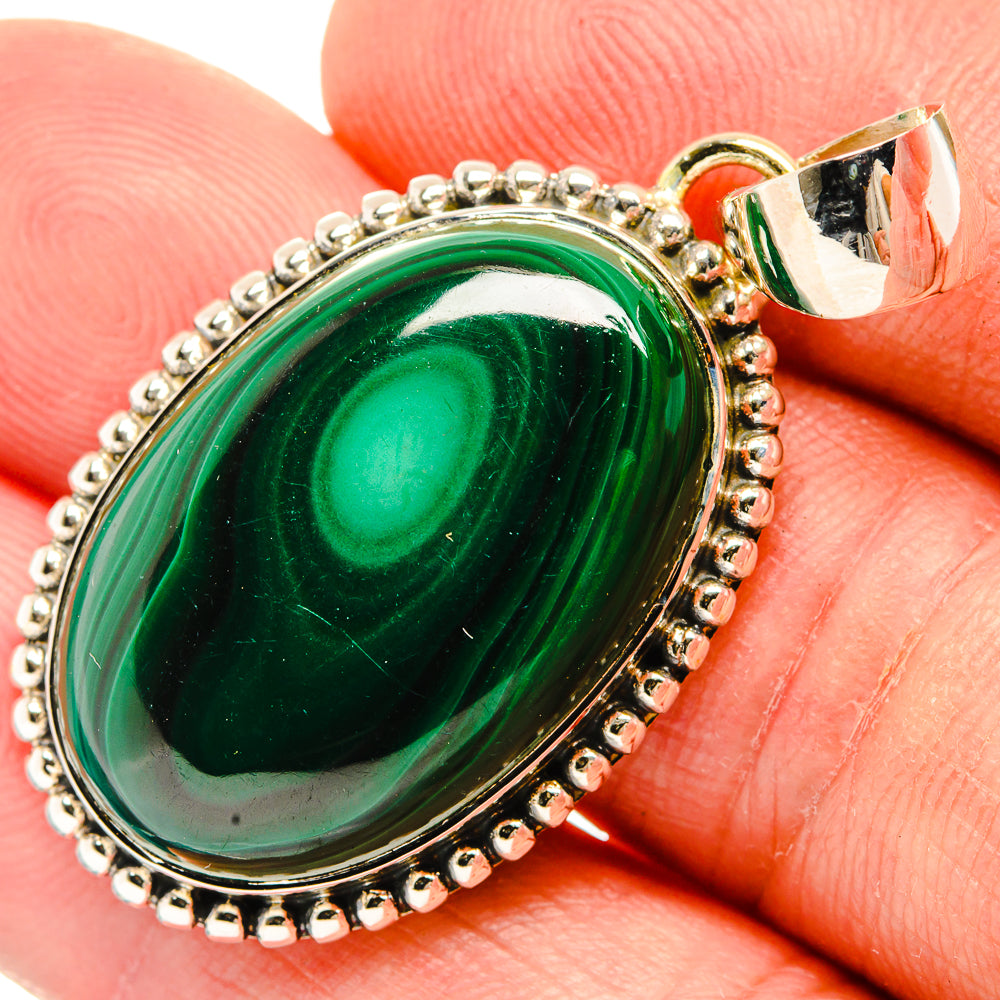 Malachite Pendants handcrafted by Anasilvercos - PD30946