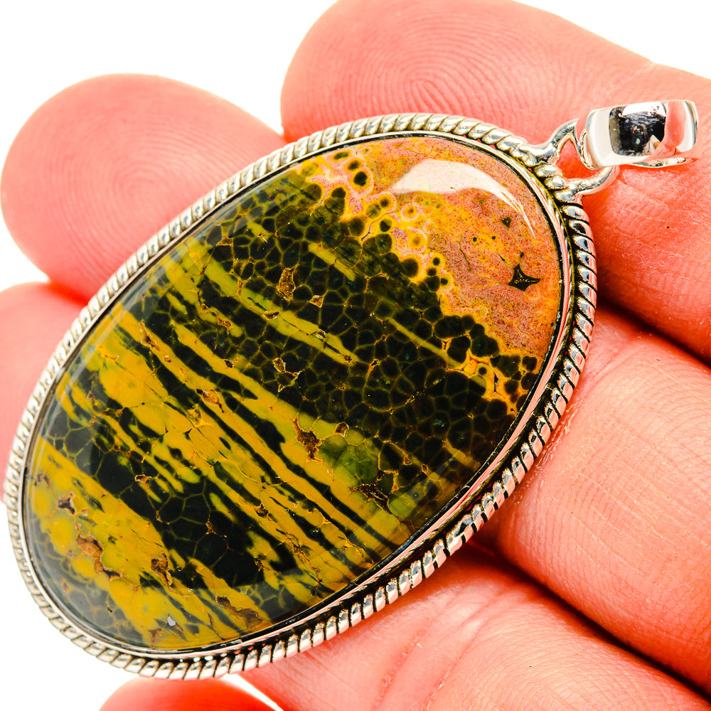 Ocean Jasper Pendants handcrafted by Anasilvercos - PD30954