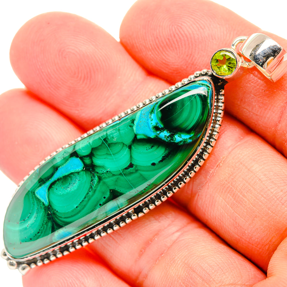 Malachite Pendants handcrafted by Anasilvercos - PD30955