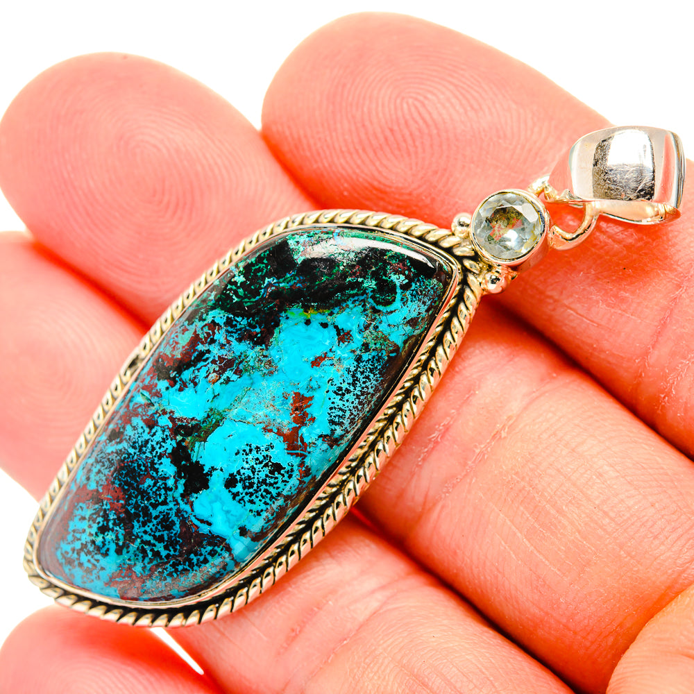 Shattuckite Pendants handcrafted by Anasilvercos - PD30957