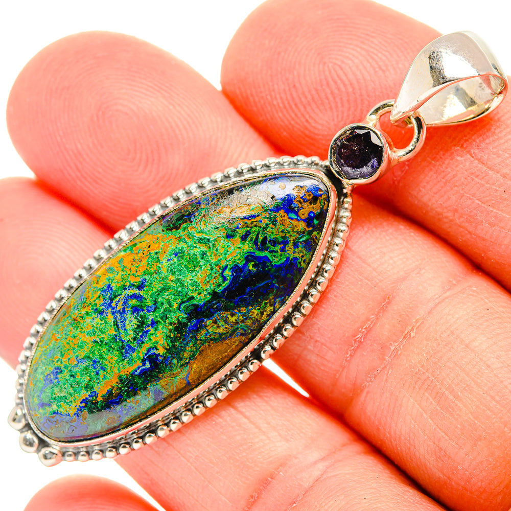 Azurite Pendants handcrafted by Anasilvercos - PD30964