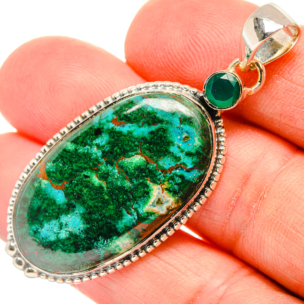 Malachite Pendants handcrafted by Anasilvercos - PD30966