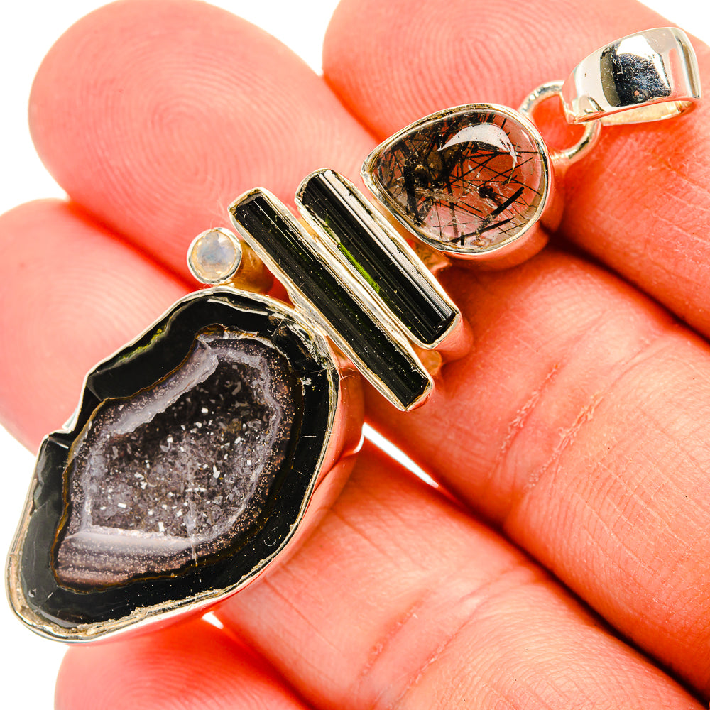 Coconut Geode Slice Pendants handcrafted by Anasilvercos - PD30967