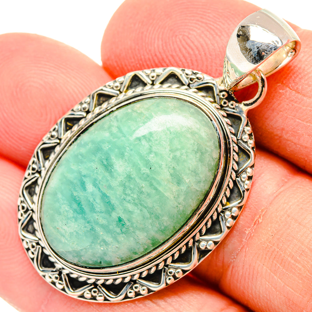 Amazonite Pendants handcrafted by Anasilvercos - PD30969