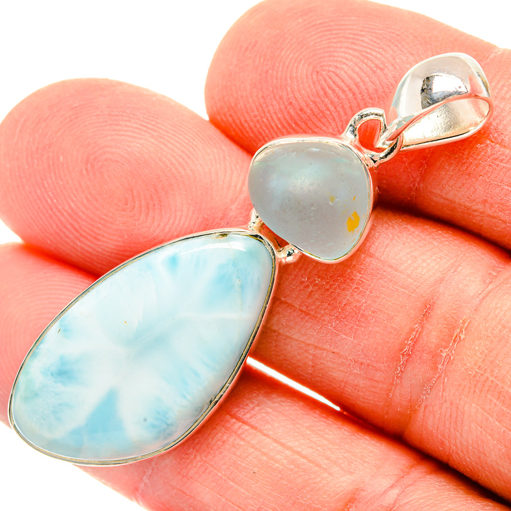 Larimar Pendants handcrafted by Anasilvercos - PD30975