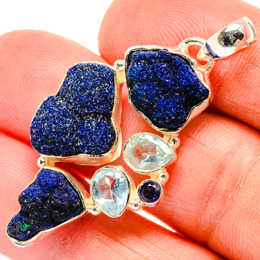 Azurite Pendants handcrafted by Anasilvercos - PD30984