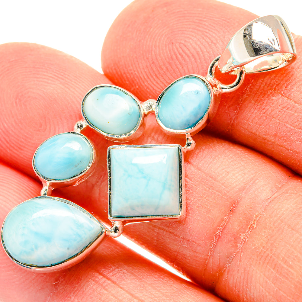 Larimar Pendants handcrafted by Anasilvercos - PD30988