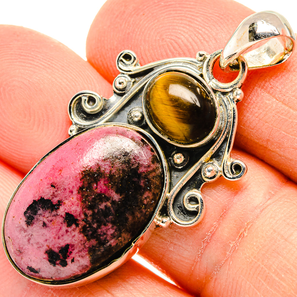 Rhodonite Pendants handcrafted by Anasilvercos - PD30990
