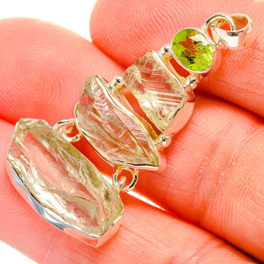 Green Amethyst Pendants handcrafted by Anasilvercos - PD31015