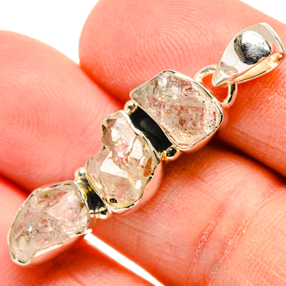 Herkimer Diamond Pendants handcrafted by Anasilvercos - PD31028