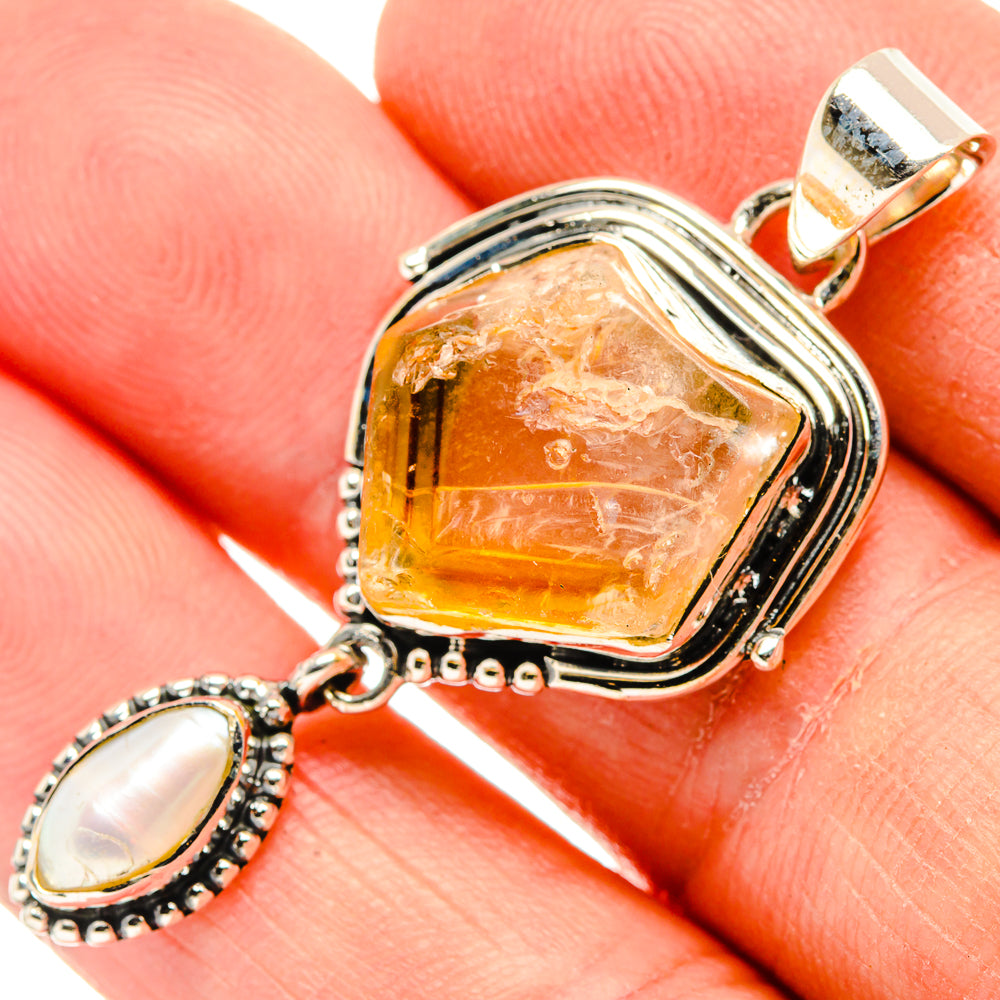 Citrine Pendants handcrafted by Anasilvercos - PD31034