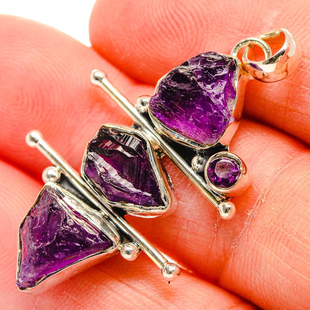 Amethyst Pendants handcrafted by Anasilvercos - PD31050