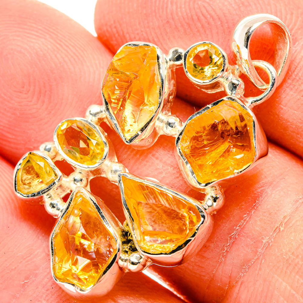 Citrine Pendants handcrafted by Anasilvercos - PD31062