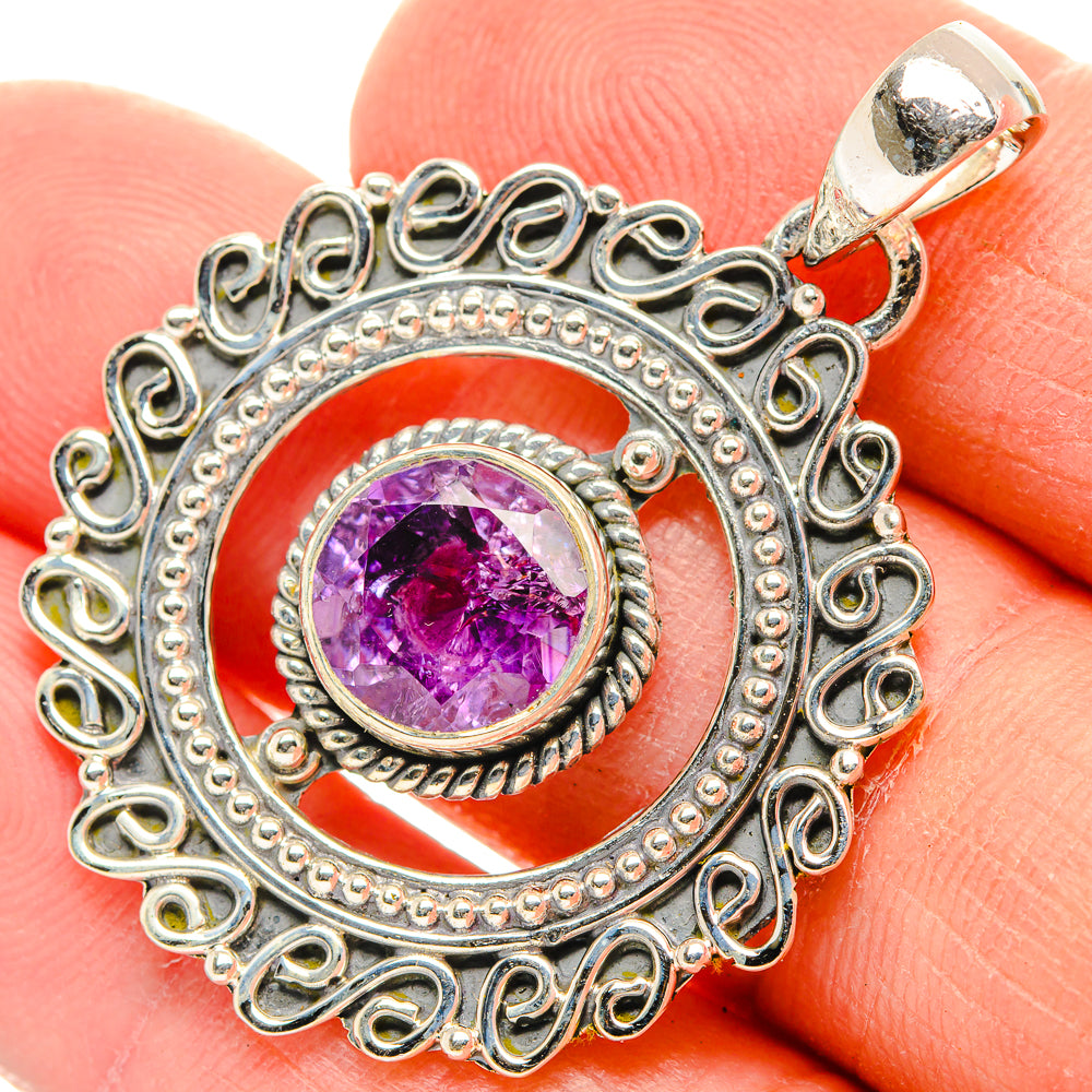 Amethyst Pendants handcrafted by Anasilvercos - PD31074