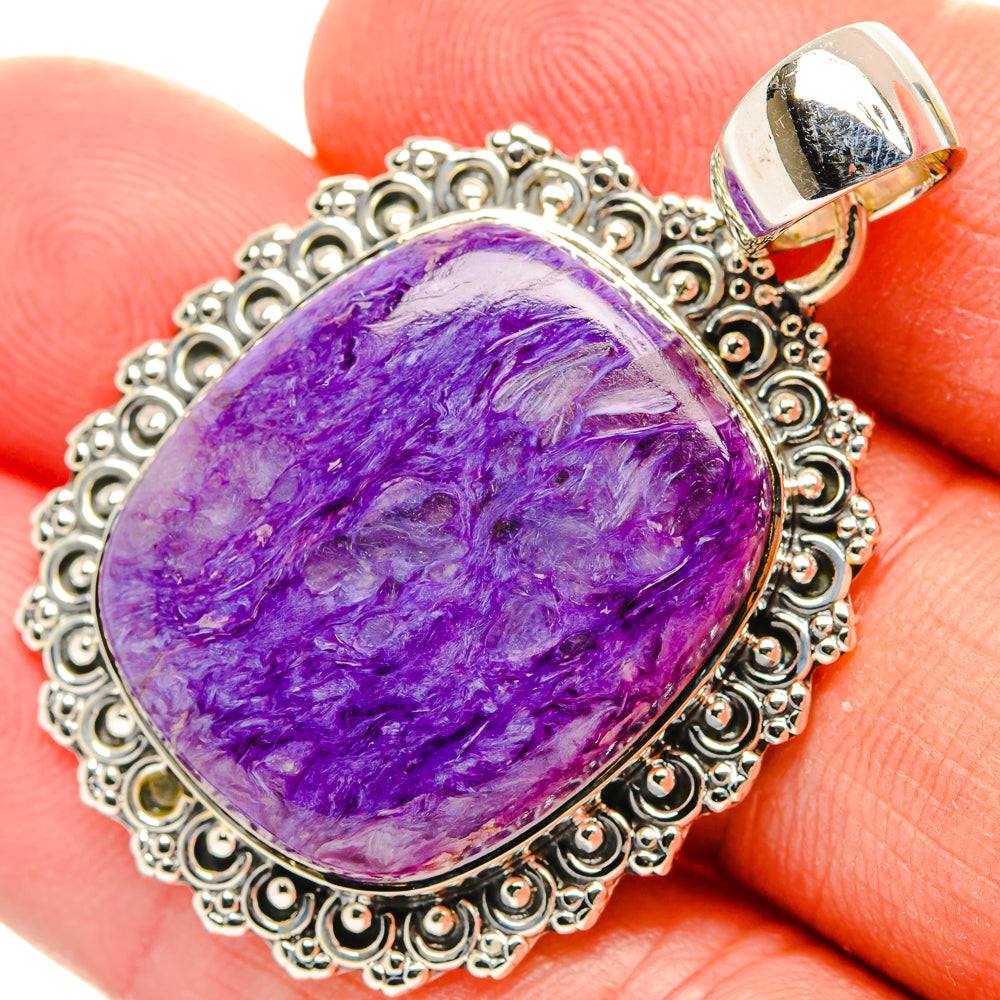 Charoite Pendants handcrafted by Anasilvercos - PD31107
