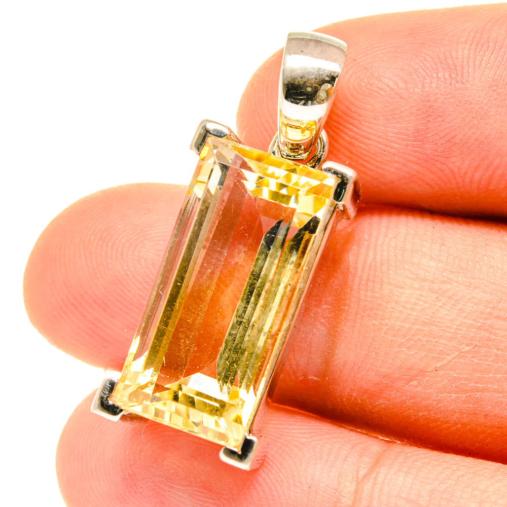 Citrine Pendants handcrafted by Anasilvercos - PD3111