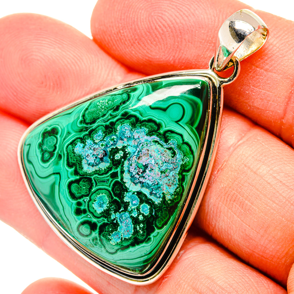 Malachite Pendants handcrafted by Anasilvercos - PD31110
