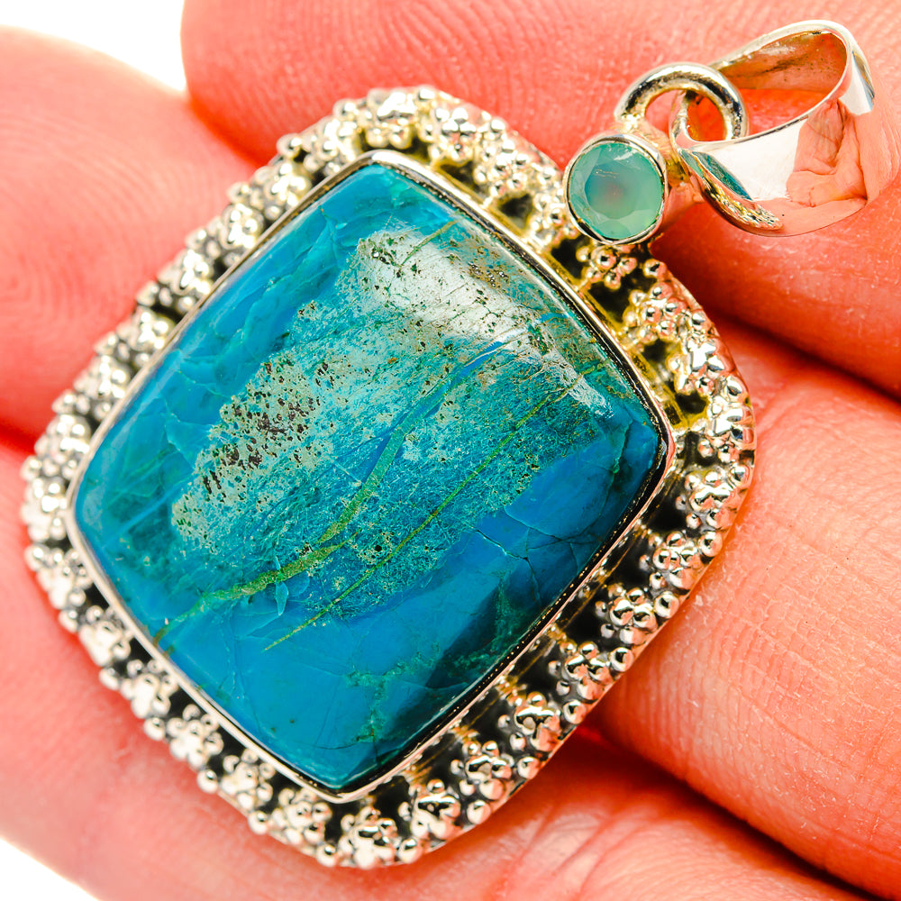 Chrysocolla Pendants handcrafted by Anasilvercos - PD31119