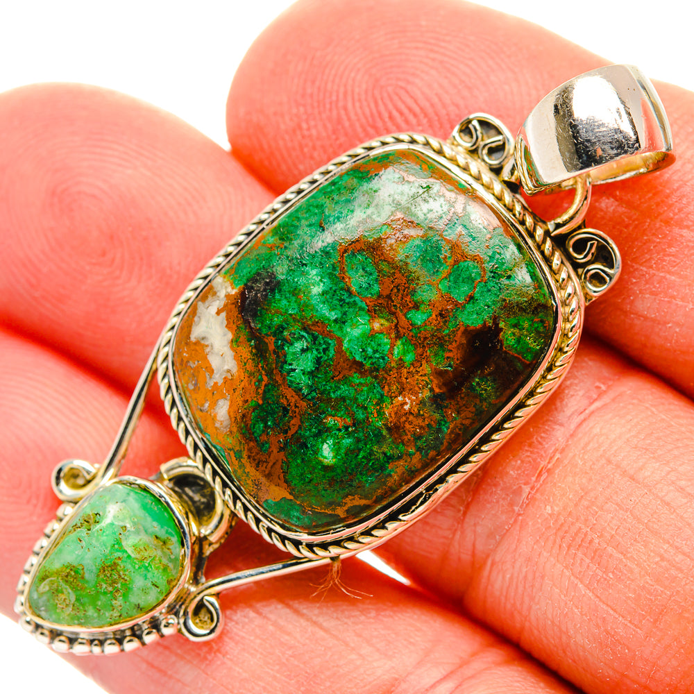 Malachite Pendants handcrafted by Anasilvercos - PD31129