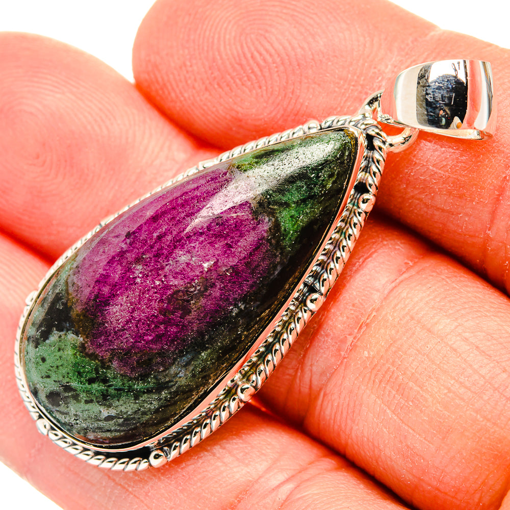 Ruby Zoisite Pendants handcrafted by Anasilvercos - PD31130