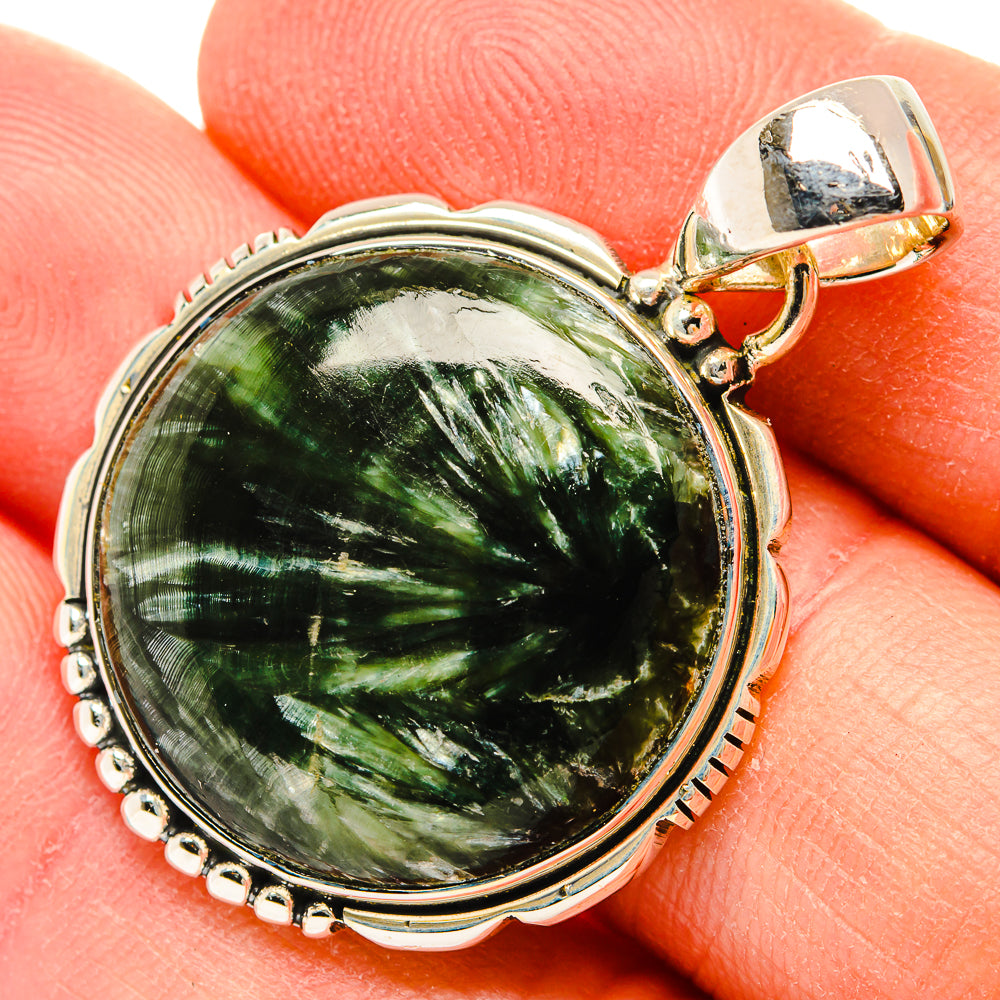 Seraphinite Pendants handcrafted by Anasilvercos - PD31131
