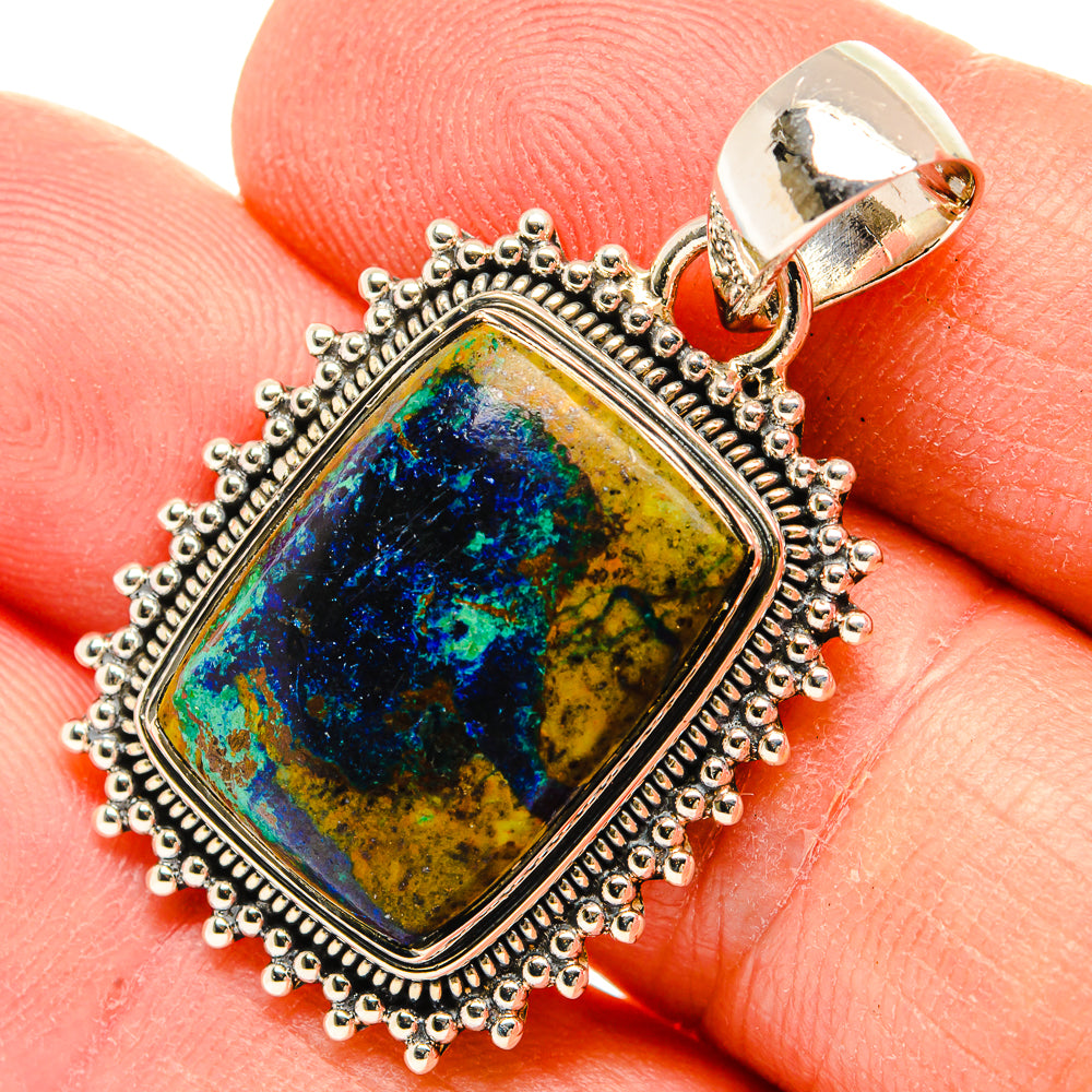 Azurite Pendants handcrafted by Anasilvercos - PD31137