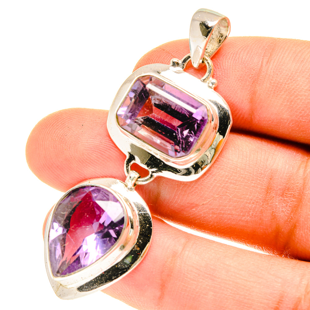 Amethyst Pendants handcrafted by Anasilvercos - PD3114