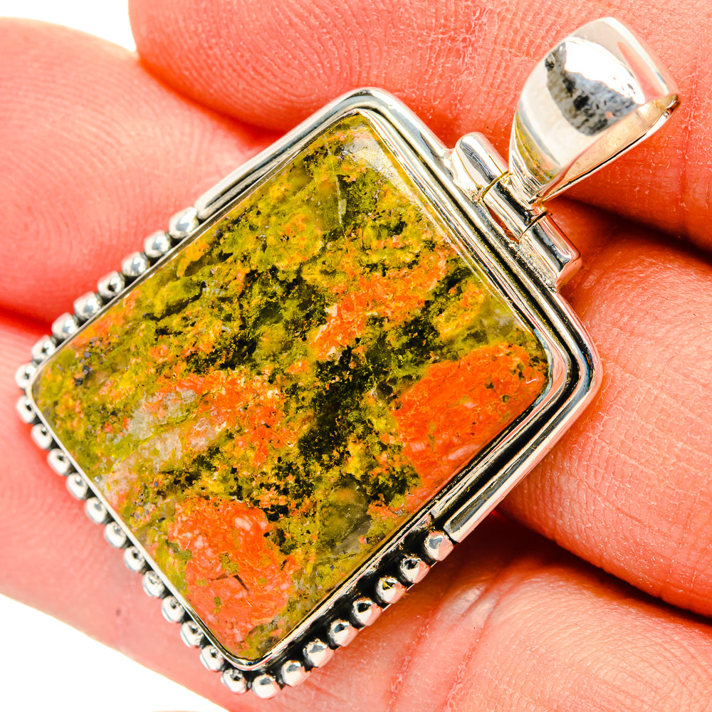 Unakite Pendants handcrafted by Anasilvercos - PD31143