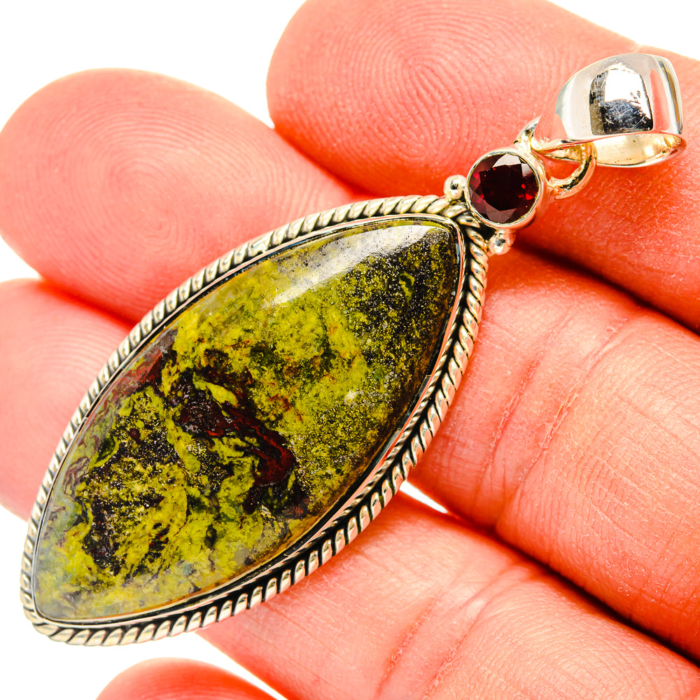 Rainforest Jasper Pendants handcrafted by Anasilvercos - PD31162