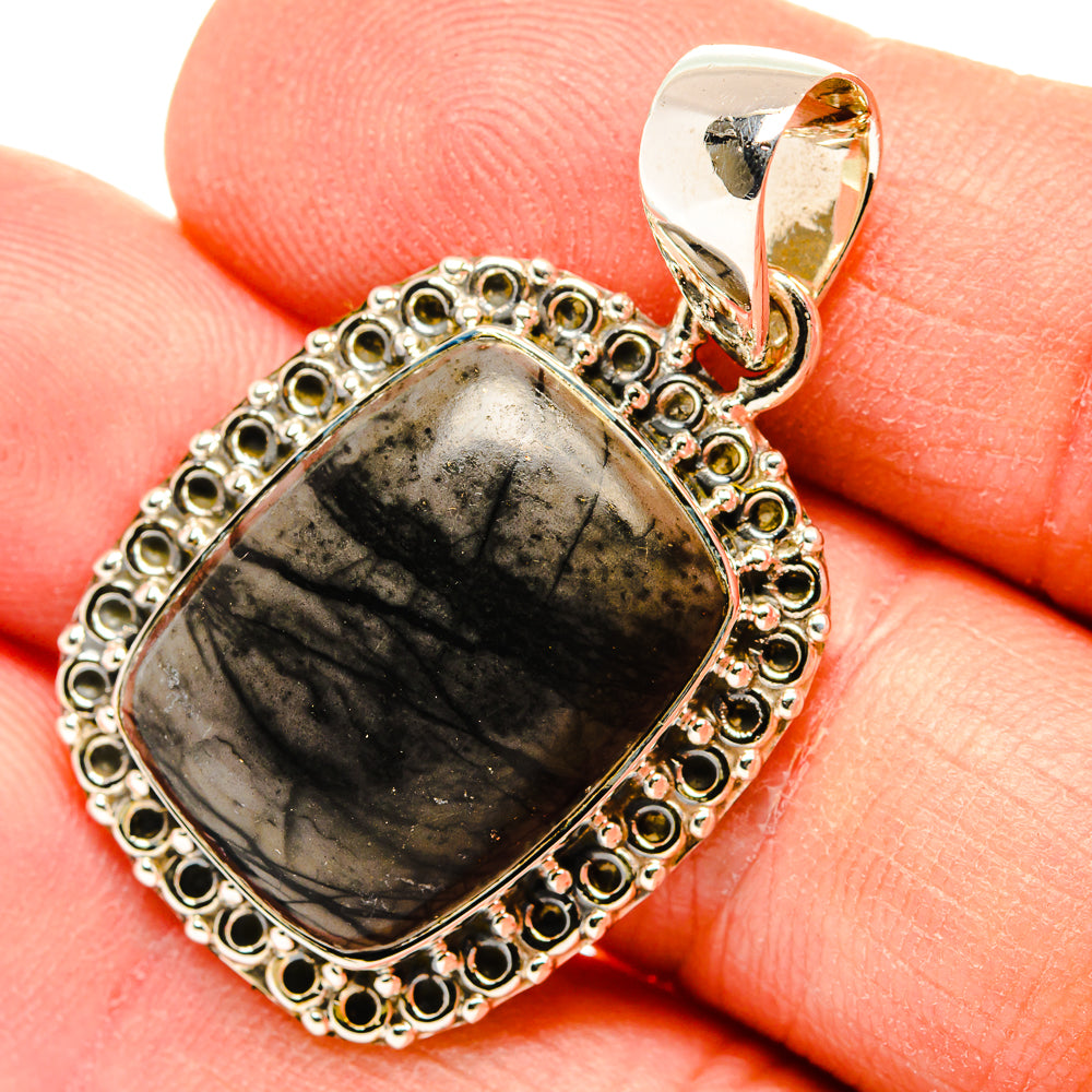 Picasso Jasper Pendants handcrafted by Anasilvercos - PD31164