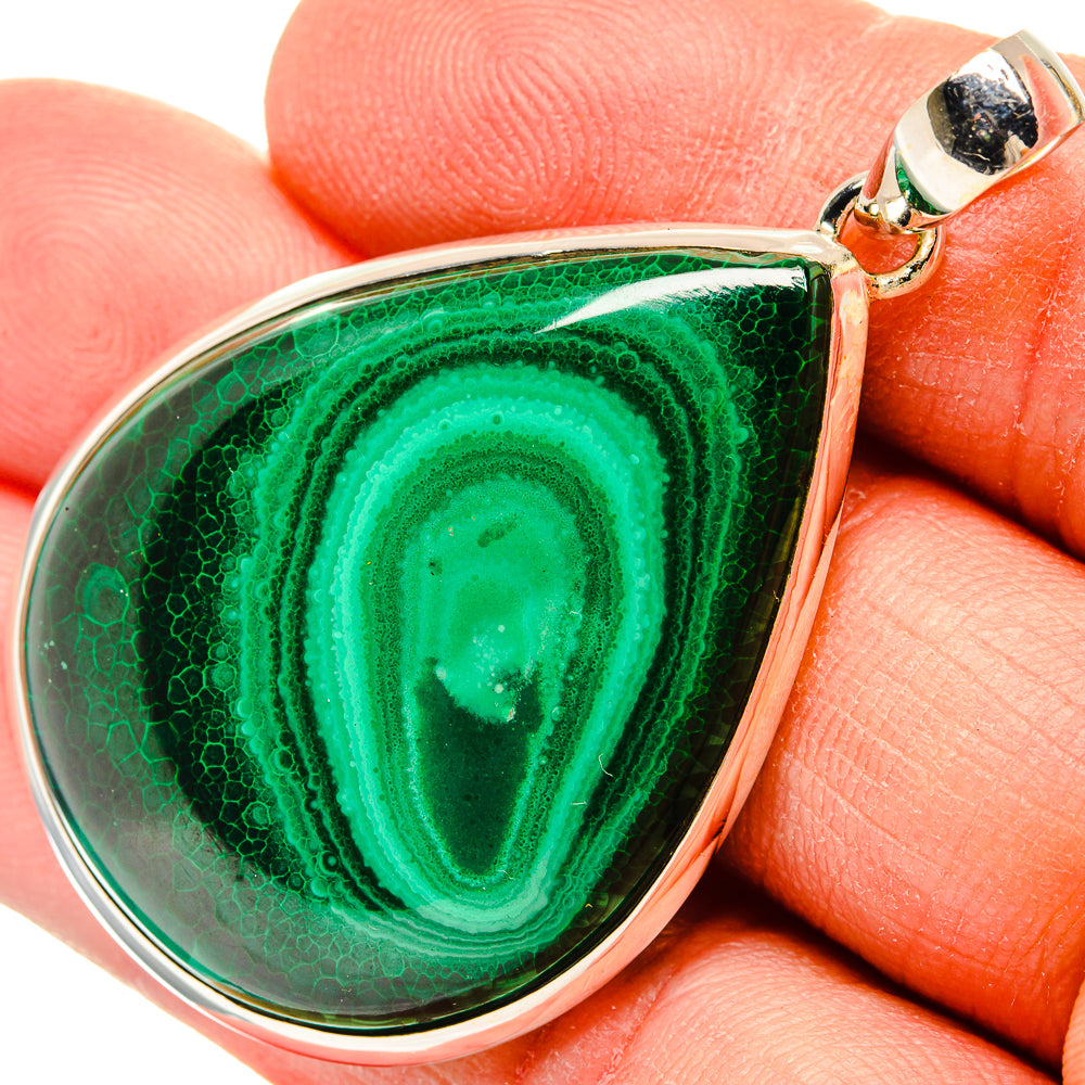 Malachite Pendants handcrafted by Anasilvercos - PD31177