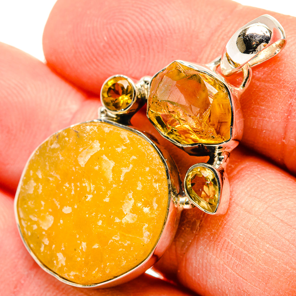 Citrine Pendants handcrafted by Anasilvercos - PD31190