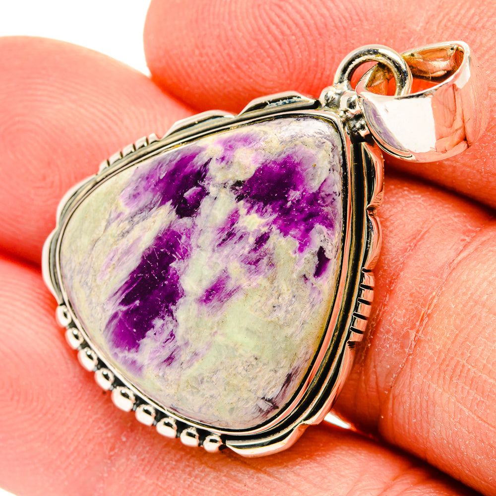 Lepidolite Pendants handcrafted by Anasilvercos - PD31196