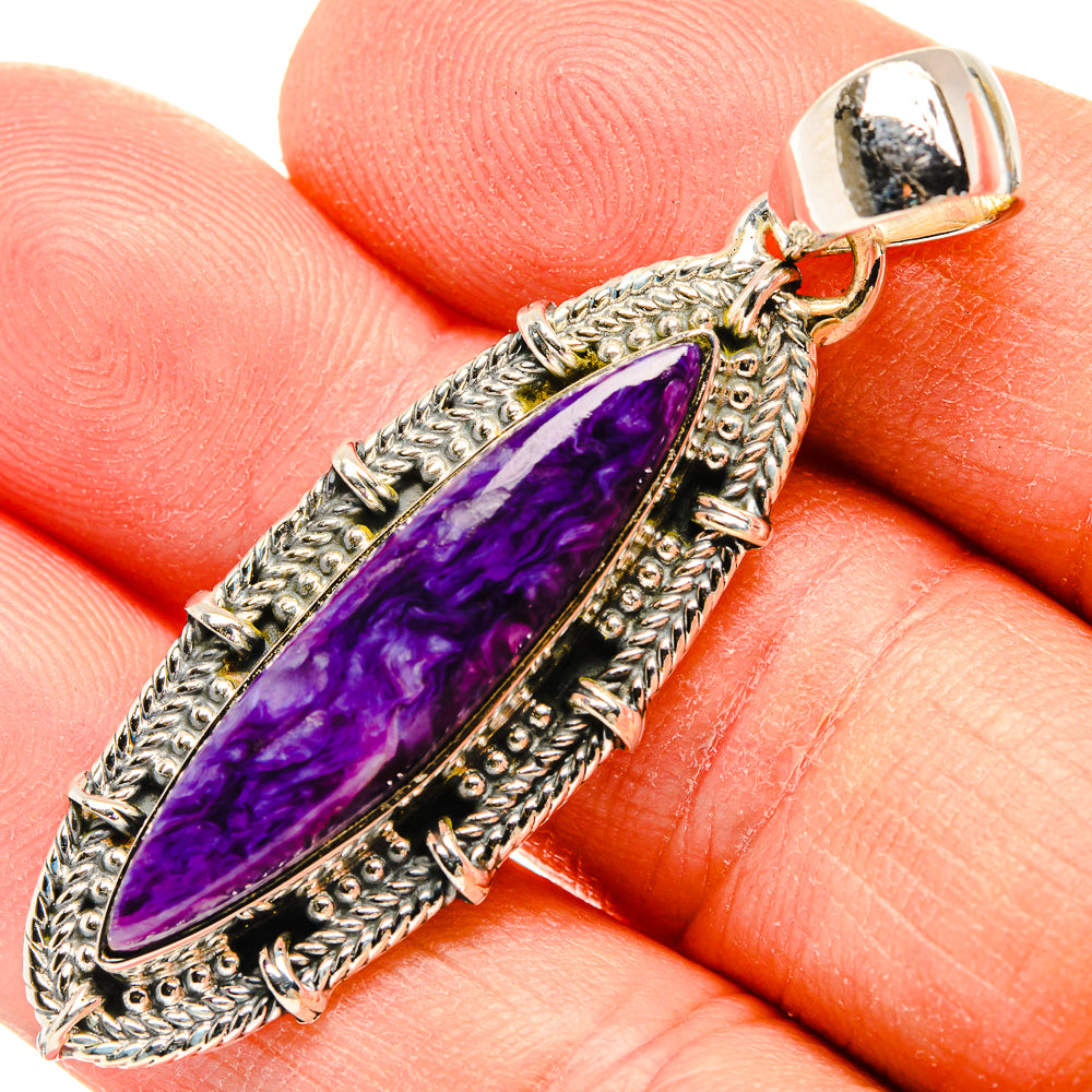 Charoite Pendants handcrafted by Anasilvercos - PD31207