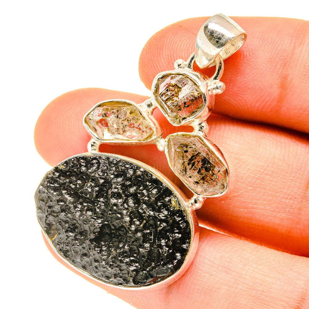 Tektite Pendants handcrafted by Anasilvercos - PD3121