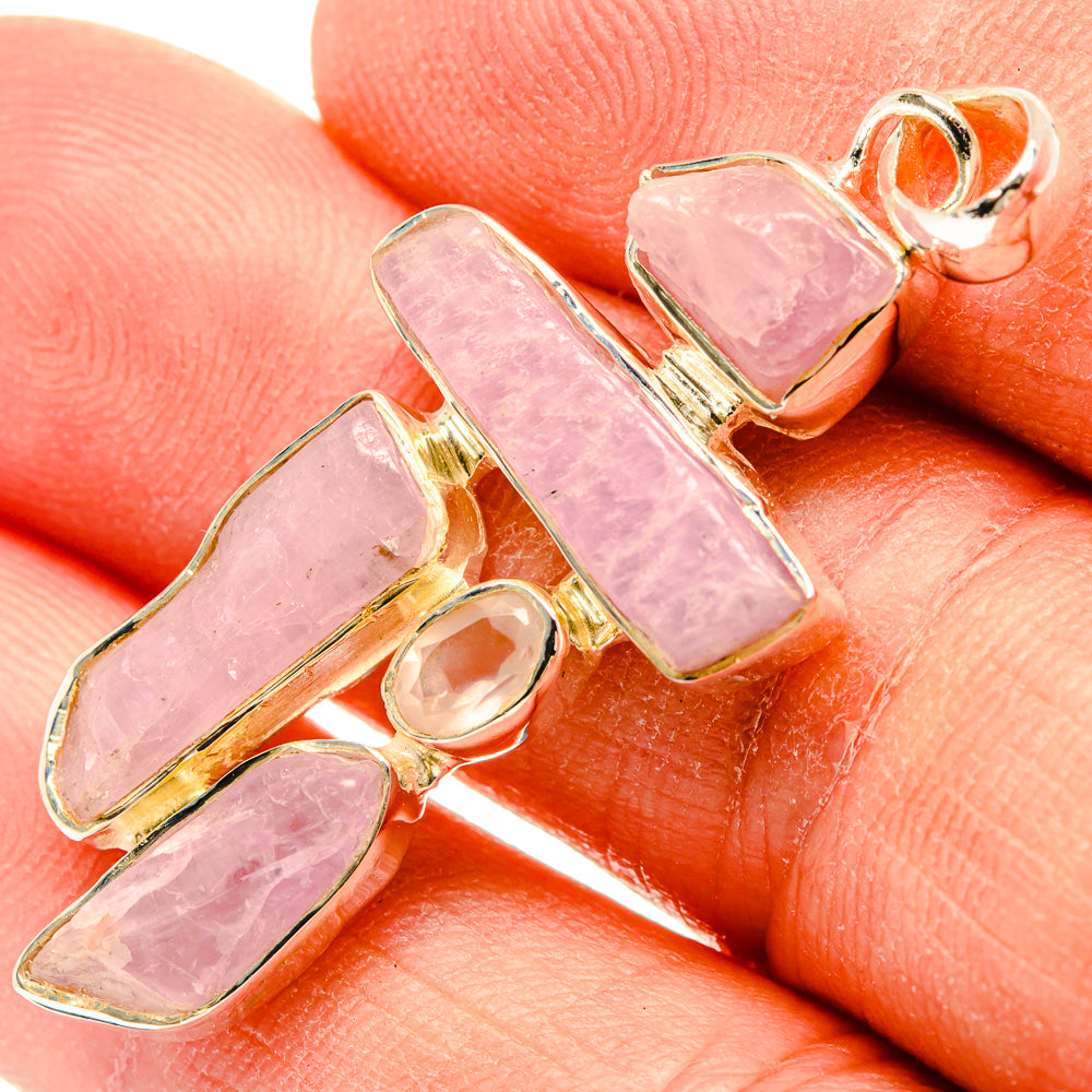 Kunzite Pendants handcrafted by Anasilvercos - PD31217