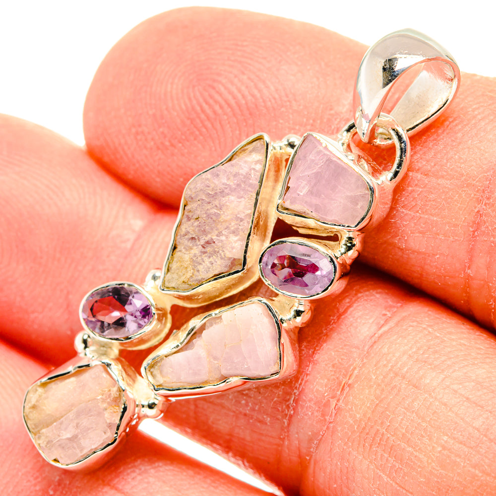 Kunzite Pendants handcrafted by Anasilvercos - PD31226