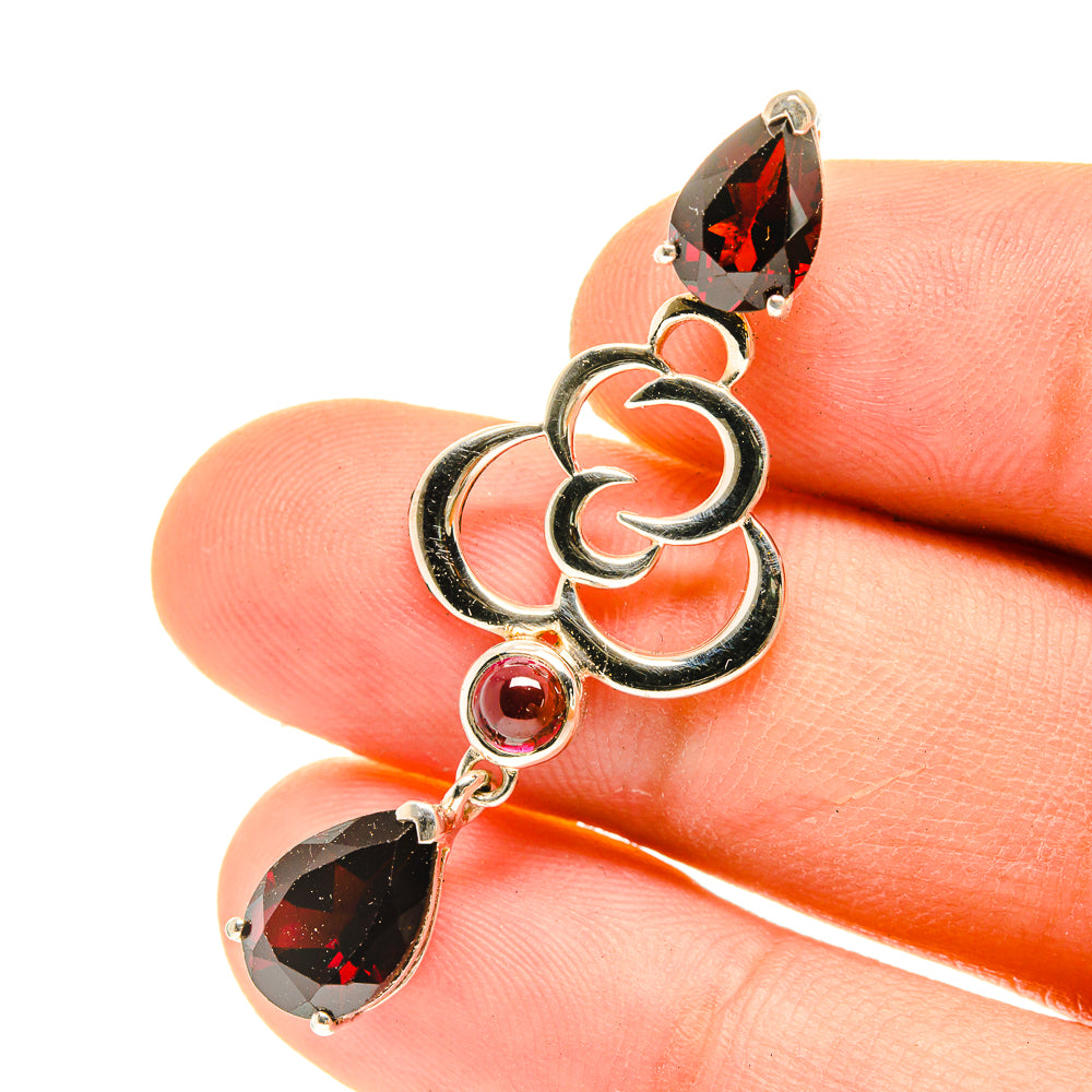 Garnet Pendants handcrafted by Anasilvercos - PD3123