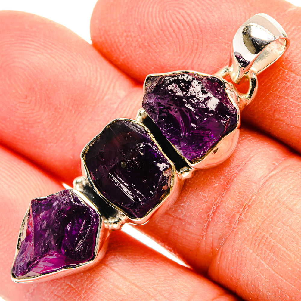 Amethyst Pendants handcrafted by Anasilvercos - PD31230
