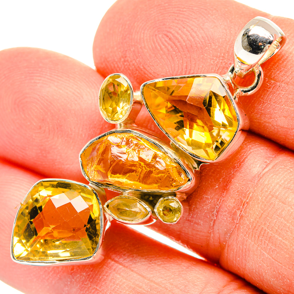 Citrine Pendants handcrafted by Anasilvercos - PD31232