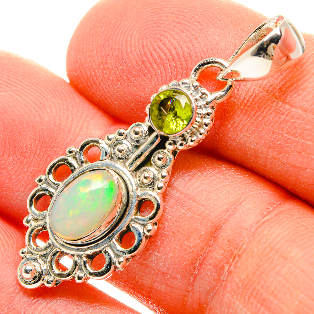 Ethiopian Opal Pendants handcrafted by Anasilvercos - PD31237