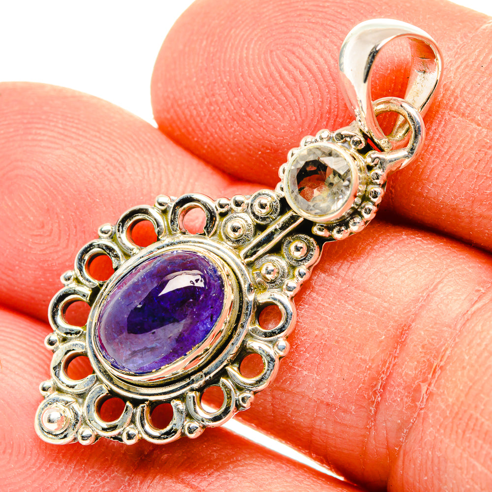 Tanzanite Pendants handcrafted by Anasilvercos - PD31238