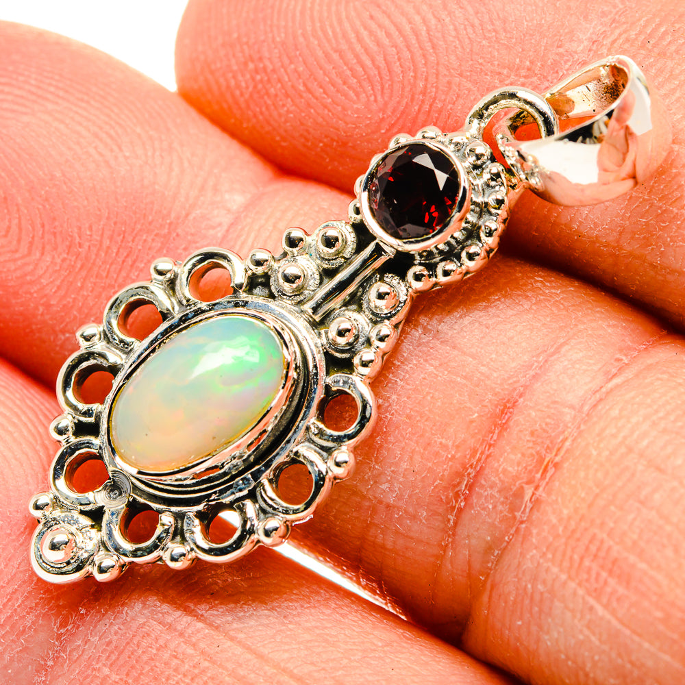 Ethiopian Opal Pendants handcrafted by Anasilvercos - PD31240