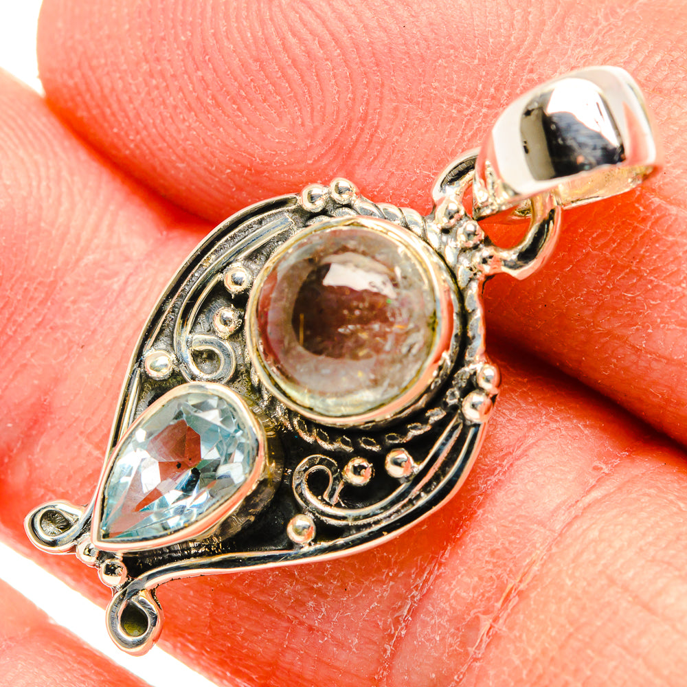 Aquamarine Pendants handcrafted by Anasilvercos - PD31241