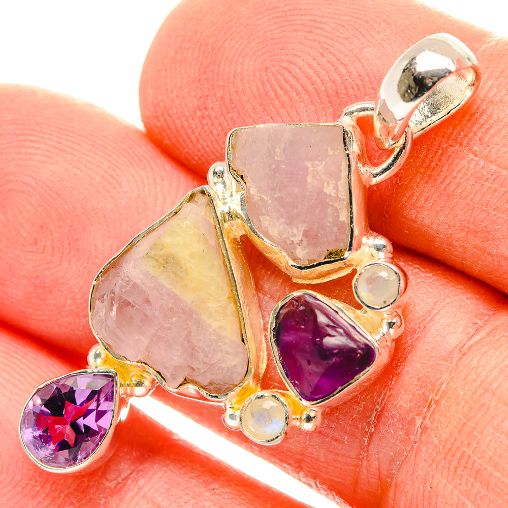 Kunzite Pendants handcrafted by Anasilvercos - PD31246