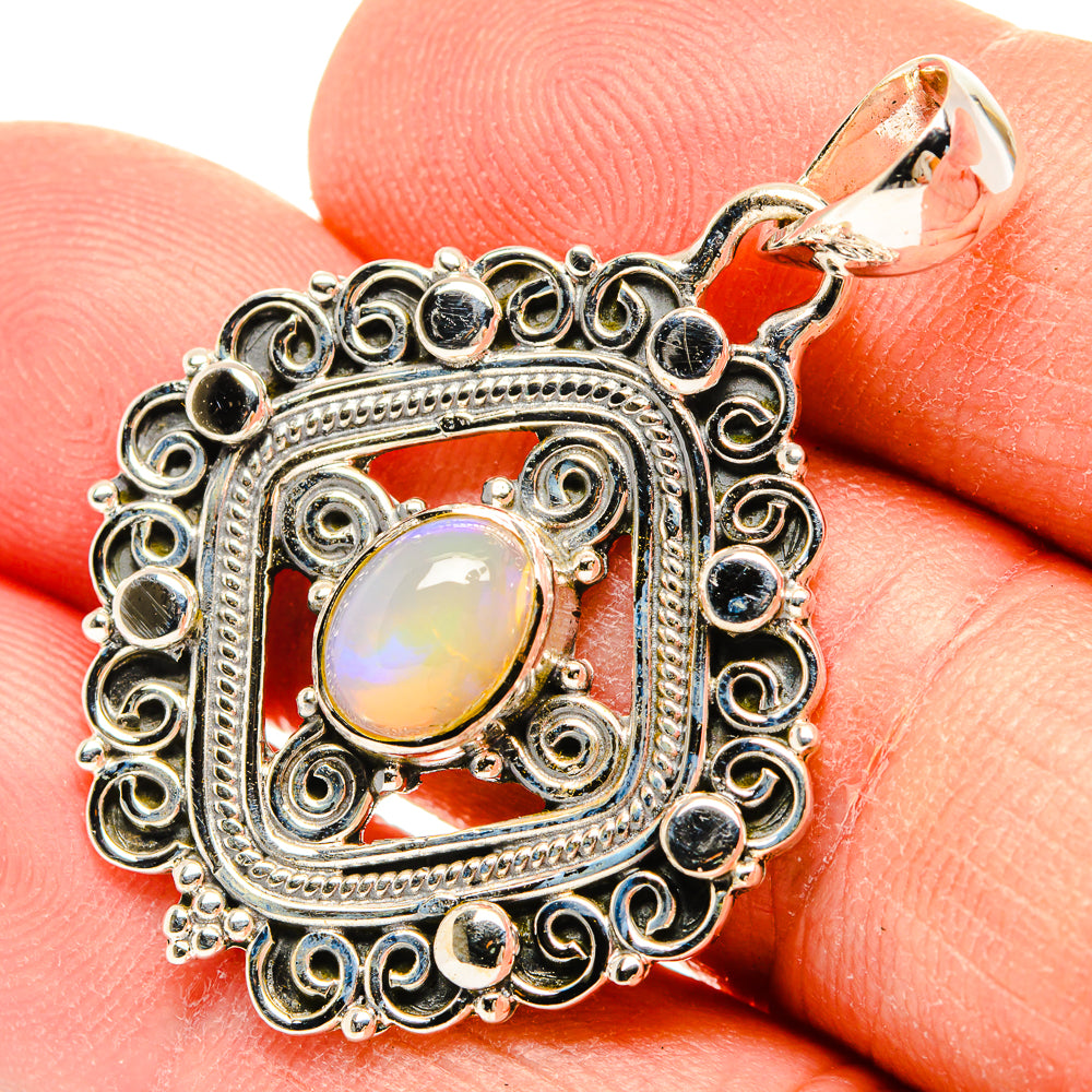 Ethiopian Opal Pendants handcrafted by Anasilvercos - PD31247