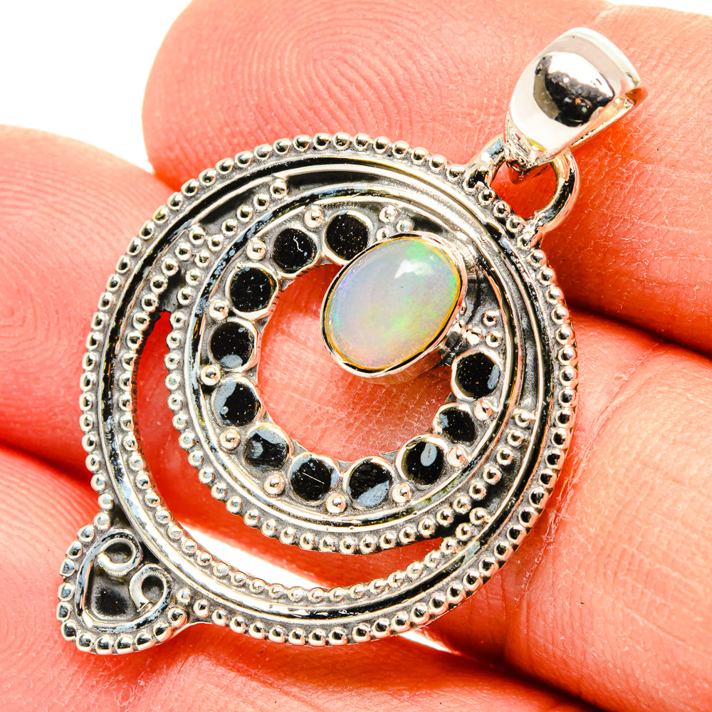 Ethiopian Opal Pendants handcrafted by Anasilvercos - PD31250