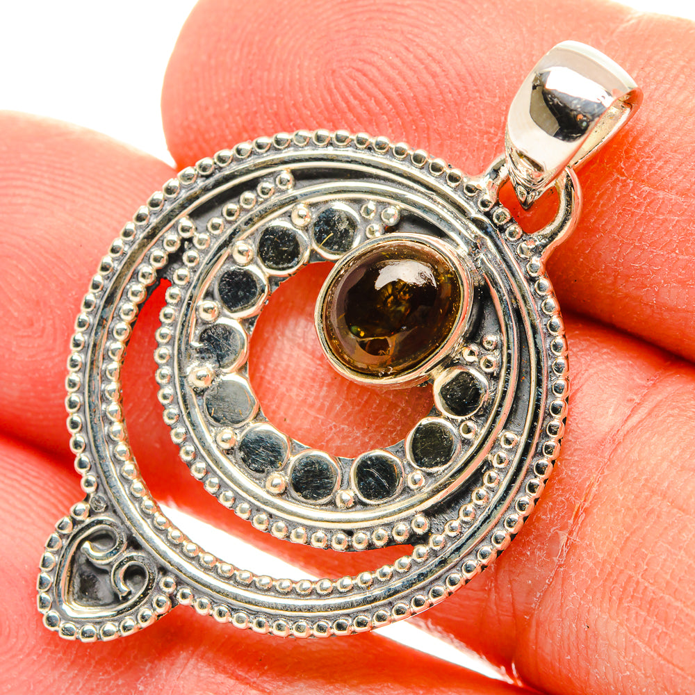 Mexican Fire Agate Pendants handcrafted by Anasilvercos - PD31255
