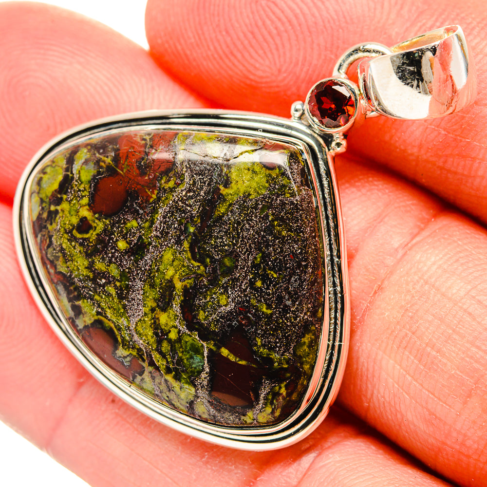 Rainforest Jasper Pendants handcrafted by Anasilvercos - PD31258