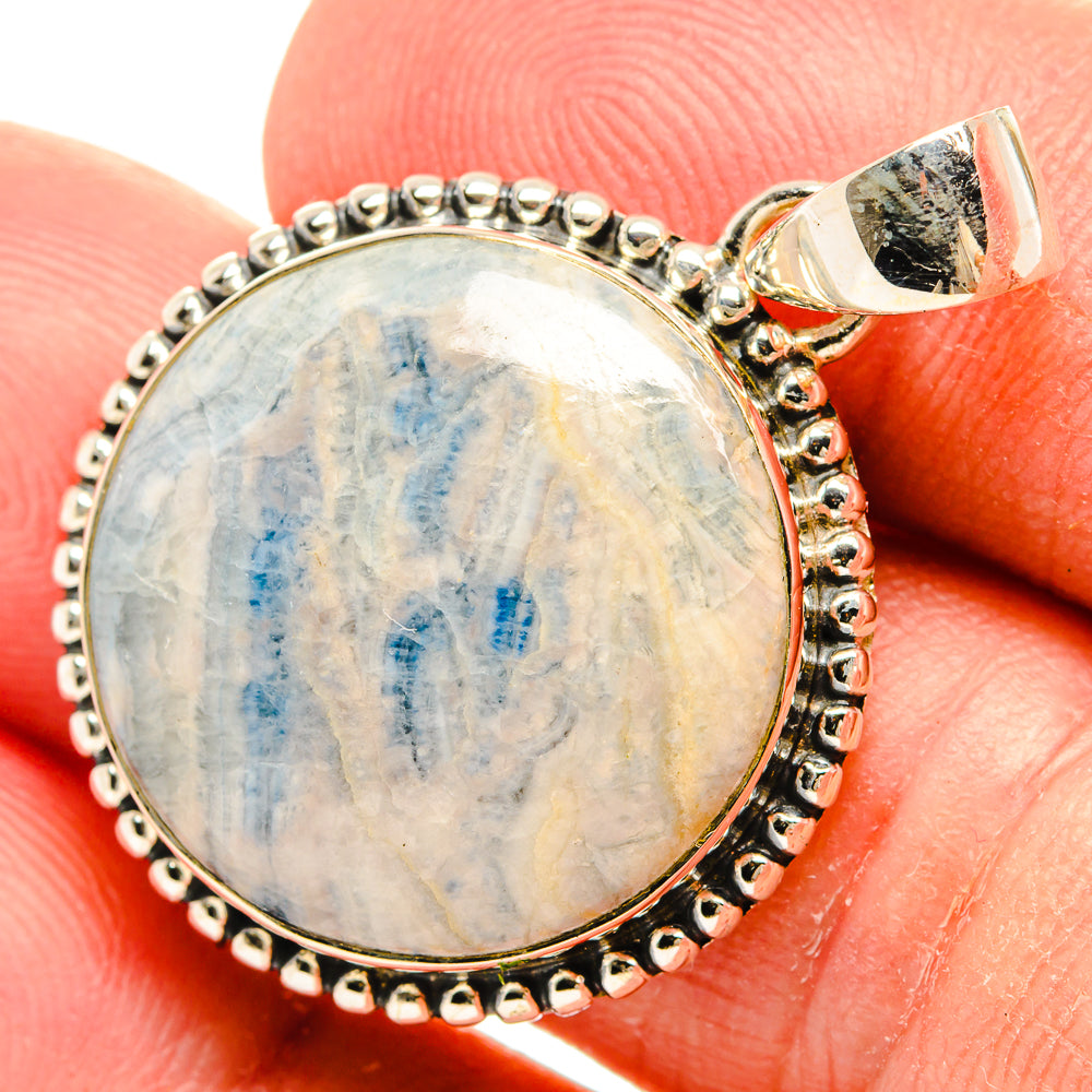 Blue Scheelite Pendants handcrafted by Anasilvercos - PD31263